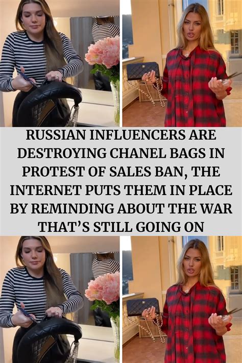 russian cuts chanel bag|Russian Influencers Are Destroying Chanel Bags In Protest Of .